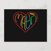 Mathematik Liebe Mathematik Mathematik Lehrer Stud Postkarte (Vorderseite)