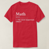 Mathematik lustige Definition 1 T-Shirt (Design vorne)