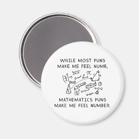 Mathematik Magnet (Vorderseite/Rückseite)