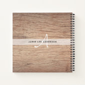 Mathematik Math Lehrer Monogram Journal Notizblock (Rückseite)