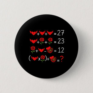 Mathematik Mathematik Geek Lustig Valentinstag Leh Button