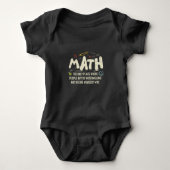 Mathematik Mathematik Mathematik Lehrer Geschenk Baby Strampler (Vorderseite)
