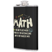 Mathematik Mathematik Mathematik Lehrer Geschenk Flachmann (Links)