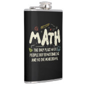 Mathematik Mathematik Mathematik Lehrer Geschenk Flachmann (Rechts)