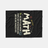 Mathematik Mathematik Mathematik Lehrer Geschenk Fleecedecke (Vorderseite (Horizontal))