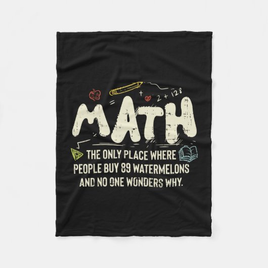 Mathematik Mathematik Mathematik Lehrer Geschenk Fleecedecke (Vorderseite)