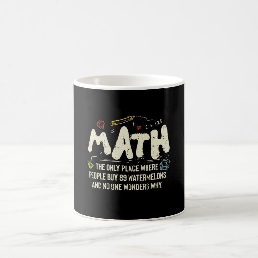 Mathematik Mathematik Mathematik Lehrer Geschenk Kaffeetasse (Mittel)