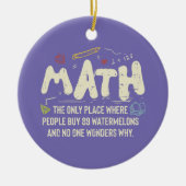 Mathematik Mathematik Mathematik Lehrer Geschenk Keramik Ornament (Vorne)
