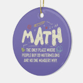 Mathematik Mathematik Mathematik Lehrer Geschenk Keramik Ornament (Links)