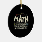 Mathematik Mathematik Mathematik Lehrer Geschenk Keramik Ornament (Rechts)