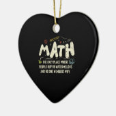 Mathematik Mathematik Mathematik Lehrer Geschenk Keramik Ornament (Links)