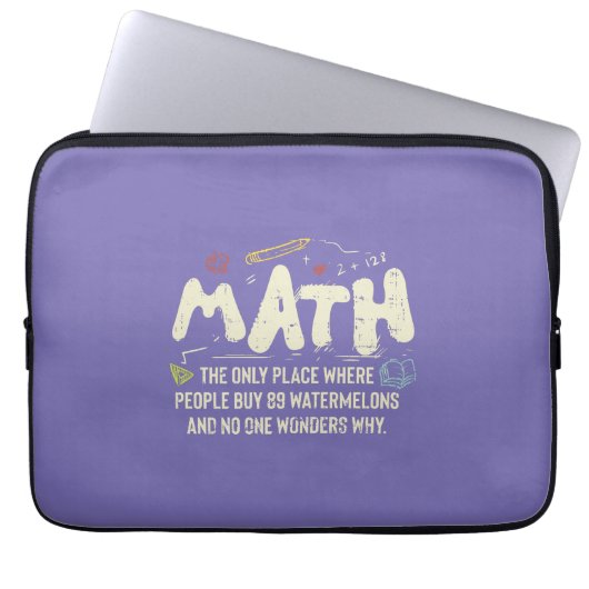 Mathematik Mathematik Mathematik Lehrer Geschenk Laptopschutzhülle (Vorderseite)