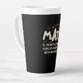 Mathematik Mathematik Mathematik Lehrer Geschenk Milchtasse (Linke Ecke)
