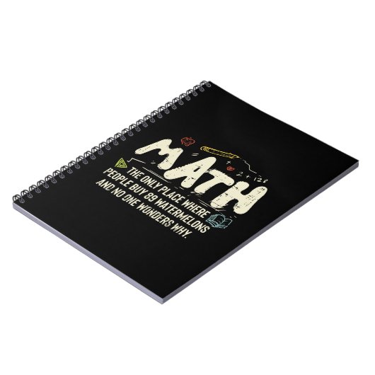 Mathematik Mathematik Mathematik Lehrer Geschenk Notizblock (Linke Seite)