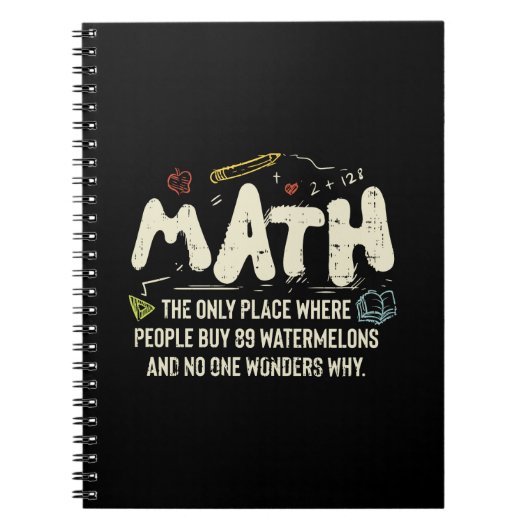 Mathematik Mathematik Mathematik Lehrer Geschenk Notizblock (Vorderseite)
