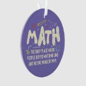 Mathematik Mathematik Mathematik Lehrer Geschenk Ornament (Vorderseite)