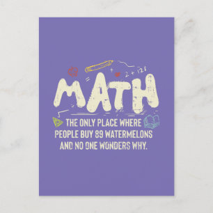 Mathematik Mathematik Mathematik Lehrer Geschenk Postkarte