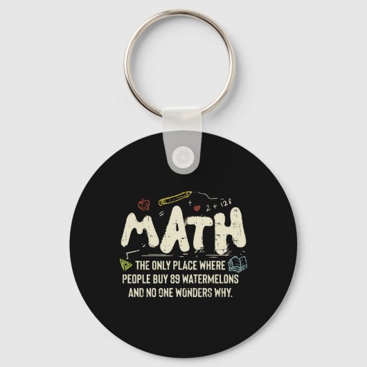 Mathematik Mathematik Mathematik Lehrer Geschenk Schlüsselanhänger (Vorderseite)