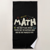 Mathematik Mathematik Mathematik Lehrer Geschenk Strandtuch (Vorderseite)