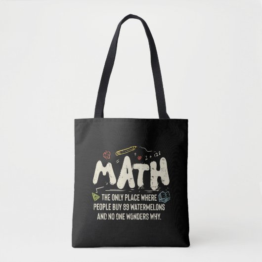 Mathematik Mathematik Mathematik Lehrer Geschenk Tasche (Vorderseite)