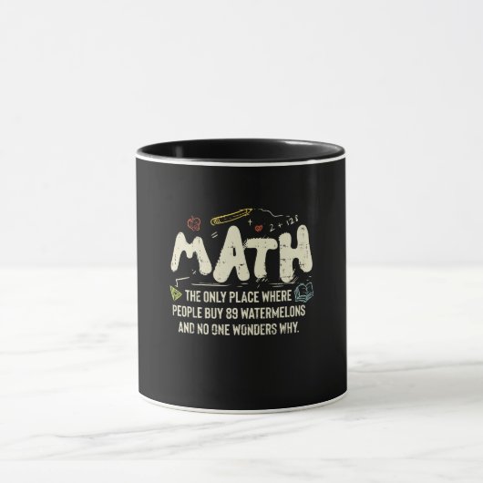 Mathematik Mathematik Mathematik Lehrer Geschenk Tasse (Zentrum)