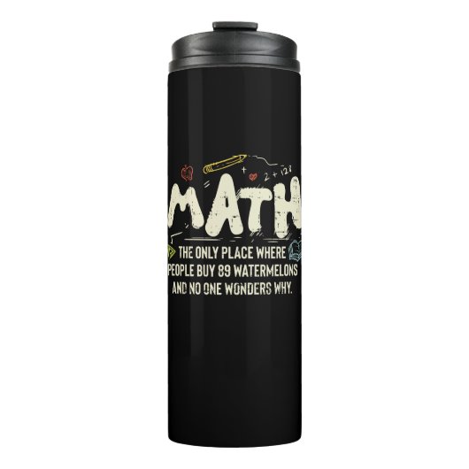 Mathematik Mathematik Mathematik Lehrer Geschenk Thermosbecher (Vorderseite)