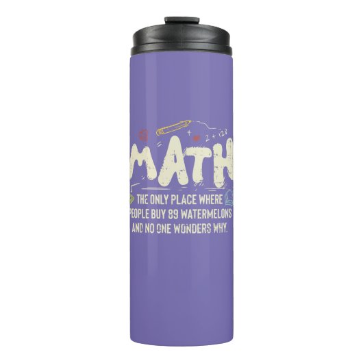 Mathematik Mathematik Mathematik Lehrer Geschenk Thermosbecher (Vorderseite)