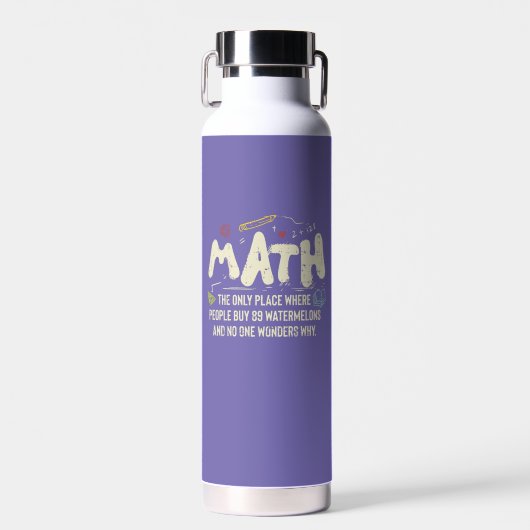 Mathematik Mathematik Mathematik Lehrer Geschenk Trinkflasche (Vorne)
