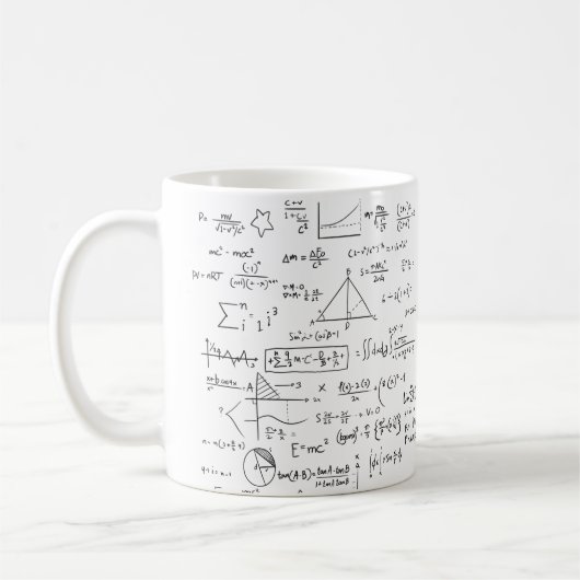 Mathematik Mathematik Probleme Geeky Kaffeetasse (Links)