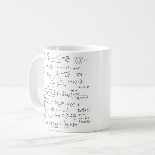Mathematik Mathematik Probleme Geeky Kaffeetasse (Vorderseite Links)