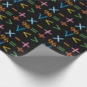 Mathematik Mathematik Symbol Math Geschenkpapier (Ecke)