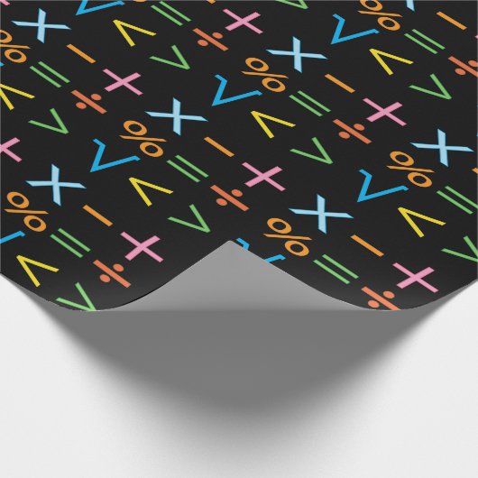 Mathematik Mathematik Symbol Math Geschenkpapier (Ecke)