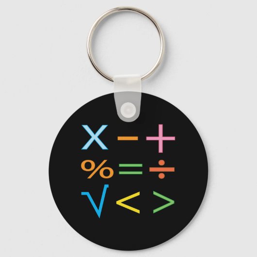 Mathematik Mathematik Symbol Math Schlüsselanhänger (Vorderseite)