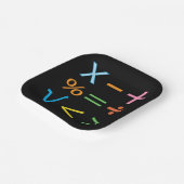 Mathematik Mathematik Symbol Mathematik Party Pappteller (Gewinkelt)