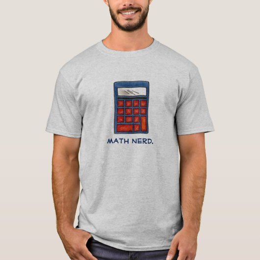 Mathematik Nerd Calculator Mathematics Teache Numb T-Shirt (Vorderseite)