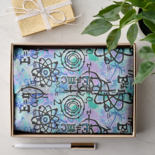 Mathematik Nerdy Tissue Seidenpapier (Geschenk)