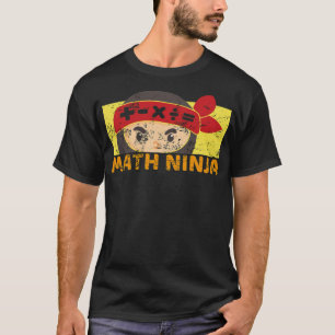 Mathematik ninja Schule Algebra Zitat lustige Kind T-Shirt