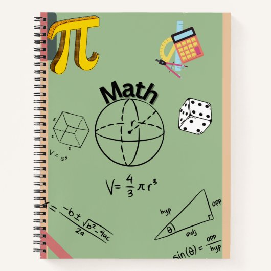 Mathematik-Notizbuch-Cover Notizblock (Vorderseite)