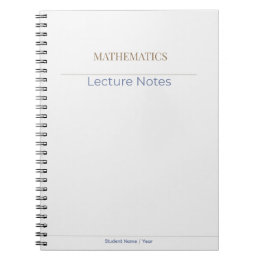 Mathematik-Notizbuch – Minimale akademische Editio Notizblock