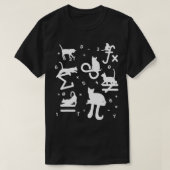 Mathematik Outfit für Lehrer Mathematik Katzenmath T-Shirt (Design vorne)
