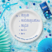 Mathematik Pappteller (Party)