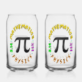 Mathematik Pi Physik Sport Dosenglas (Rückseite)
