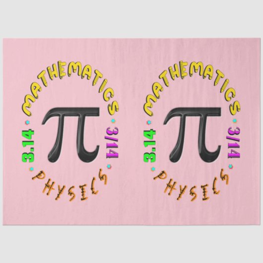 Mathematik Pi Physik Sport Seidenpapier (Vorderseite)