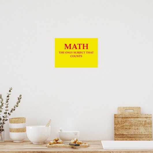 Mathematik Poster (Küche)