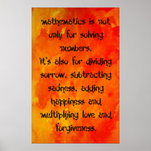 Mathematik Poster