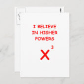 Mathematik Postkarte (Vorne/Hinten)