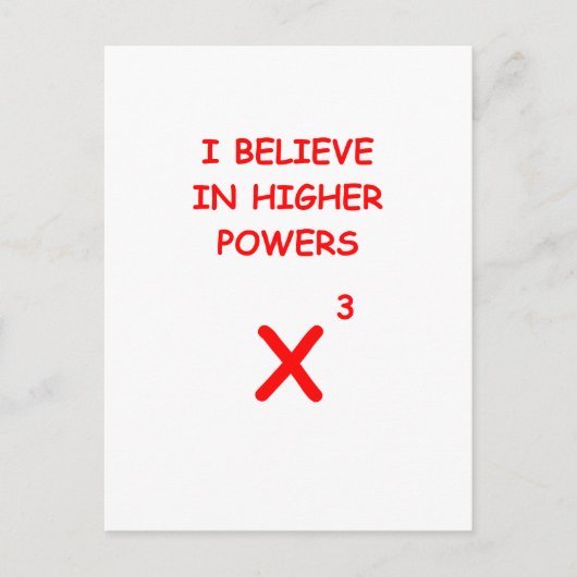 Mathematik Postkarte (Vorderseite)