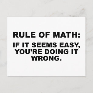 Mathematik Postkarte