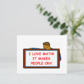 Mathematik Postkarte (Stehend Vorderseite)