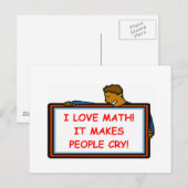 Mathematik Postkarte (Vorne/Hinten)